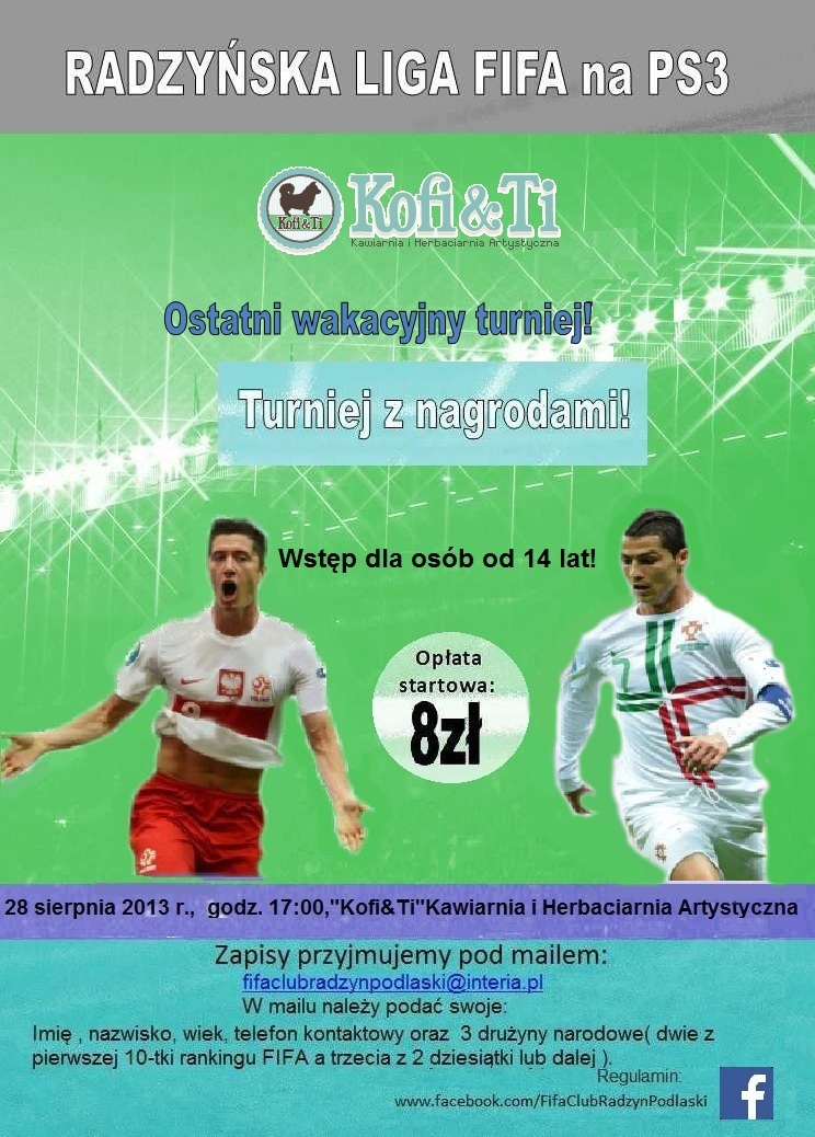 III TURNIEJ "RADZYŃSKIEJ LIGI FIFA NA PS3"