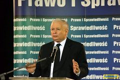 Jarosław Kaczyński w Radzyniu w 2014 roku
