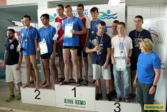 Zawodnicy na podium
