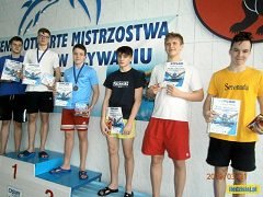 Zawodnicy na podium