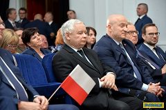Jarosław Kaczyński w sali radzyńskiego kina
