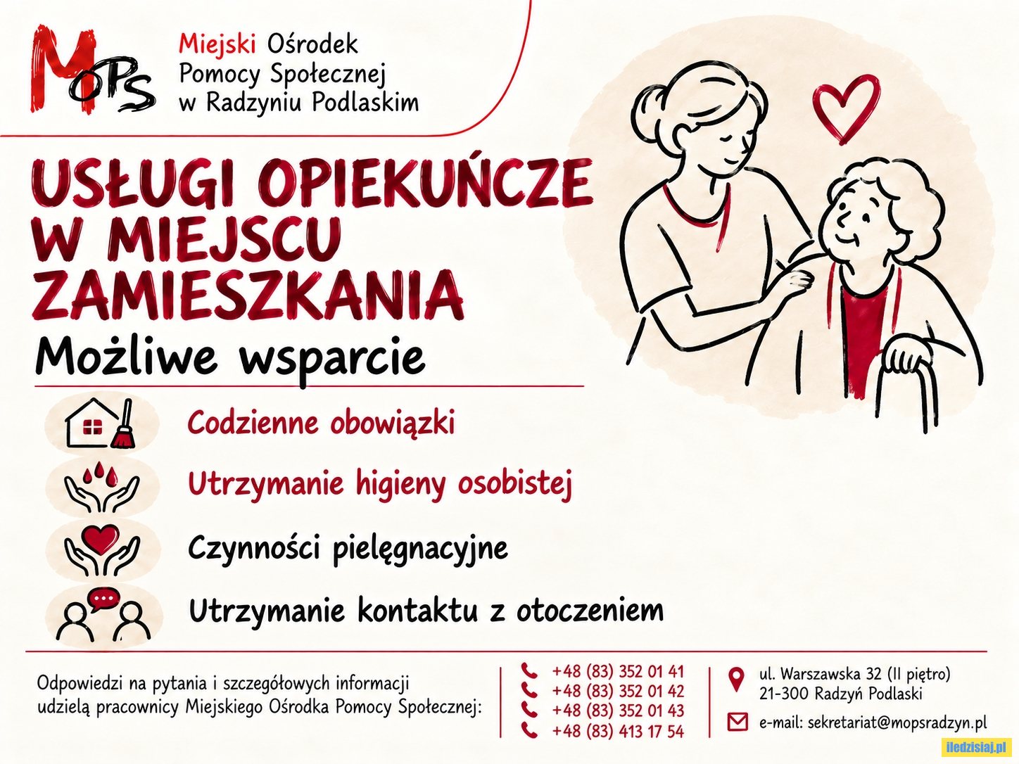 Usługi opiekuńcze w miejscu zamieszkania – wsparcie blisko Ciebie!