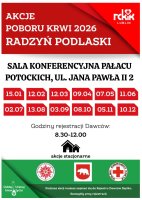 Terenowa akcja poboru krwi w Pałacu Potockich image